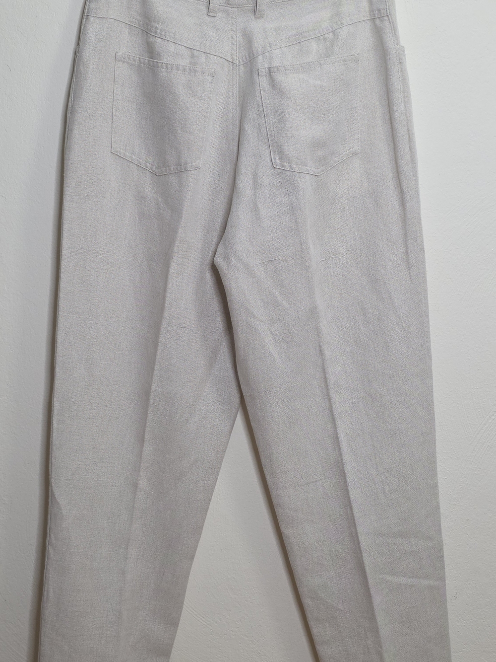 Talbots Cream Straight-Leg Pants - Picture 2 of 3